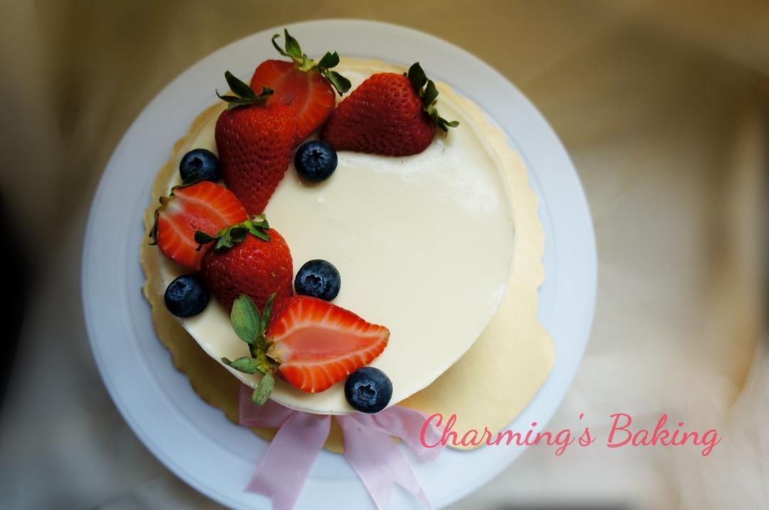 超简单的草莓芝士蛋糕