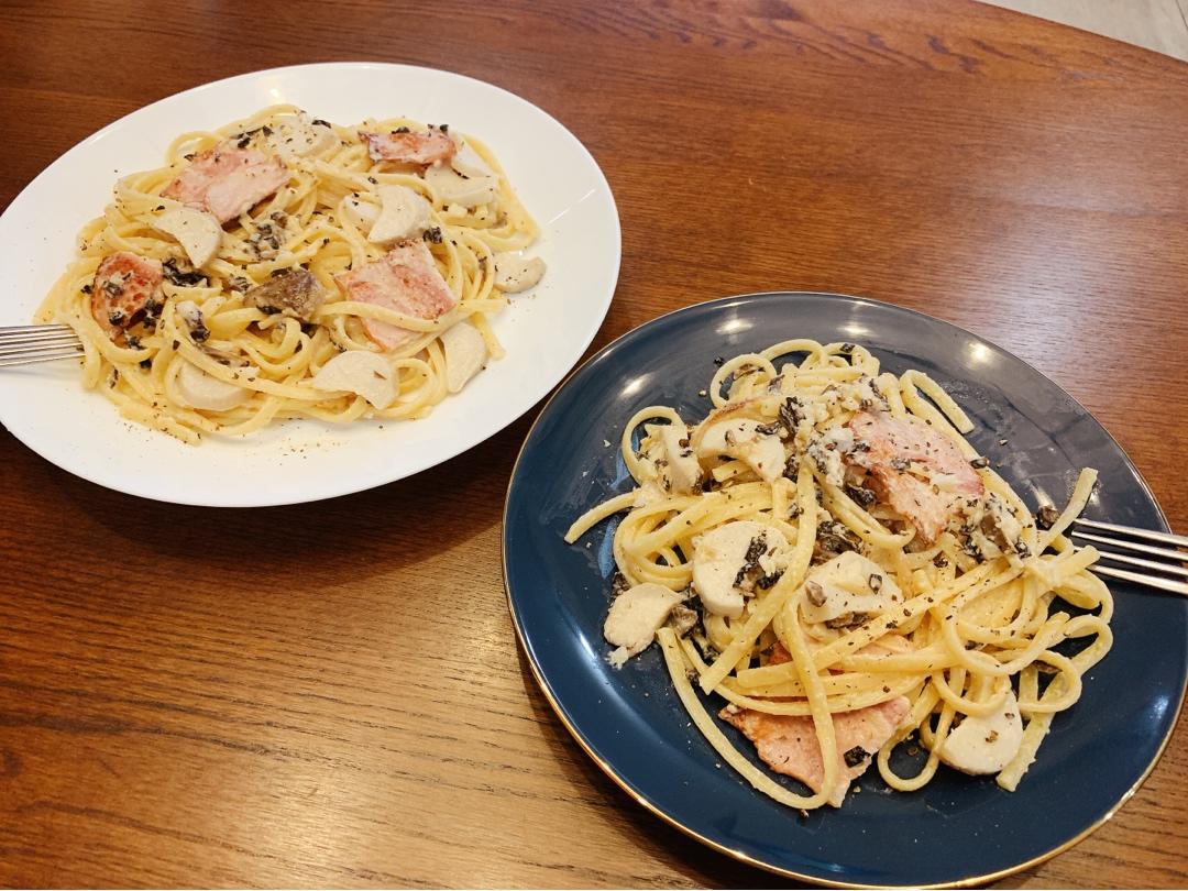 黑松露奶油培根意粉