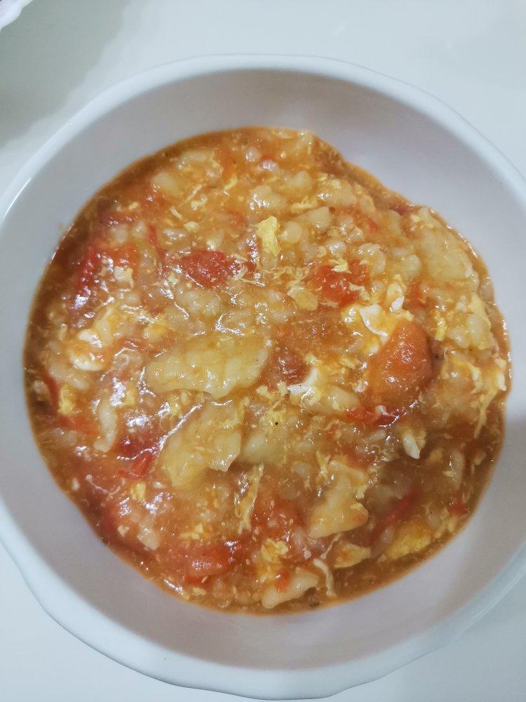 西红柿鸡蛋疙瘩汤