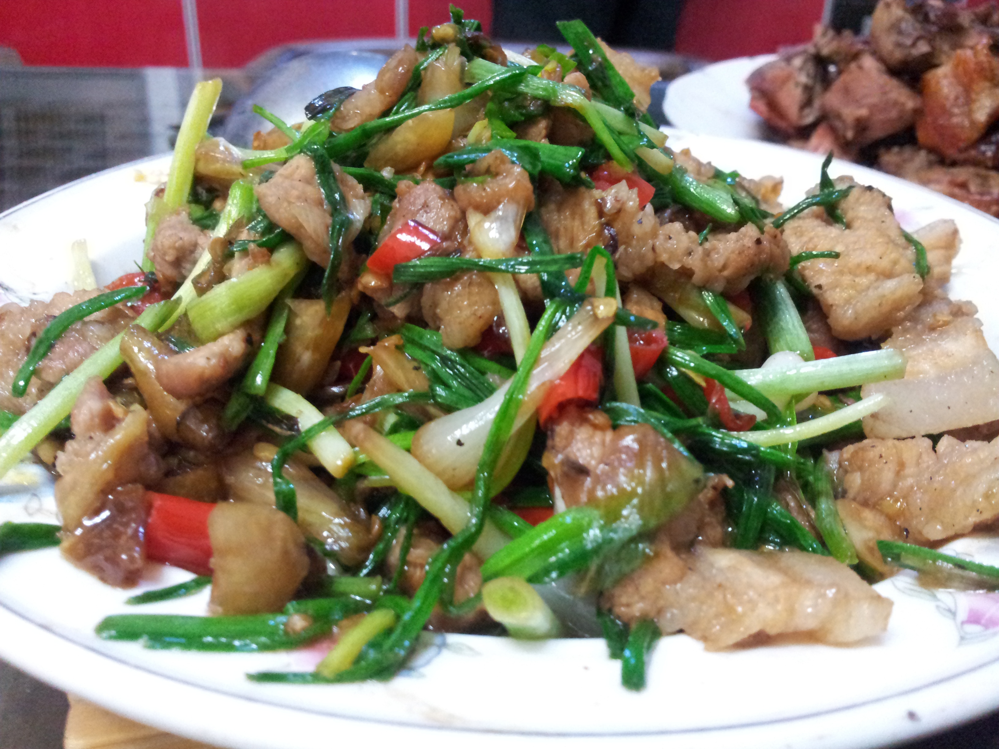 荞头炒腊肉
