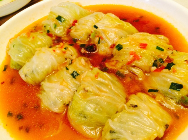 肉酿白菜卷