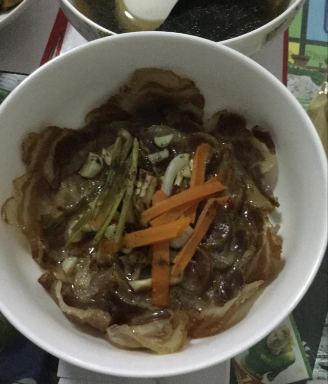 绿芦笋蒸腊肉