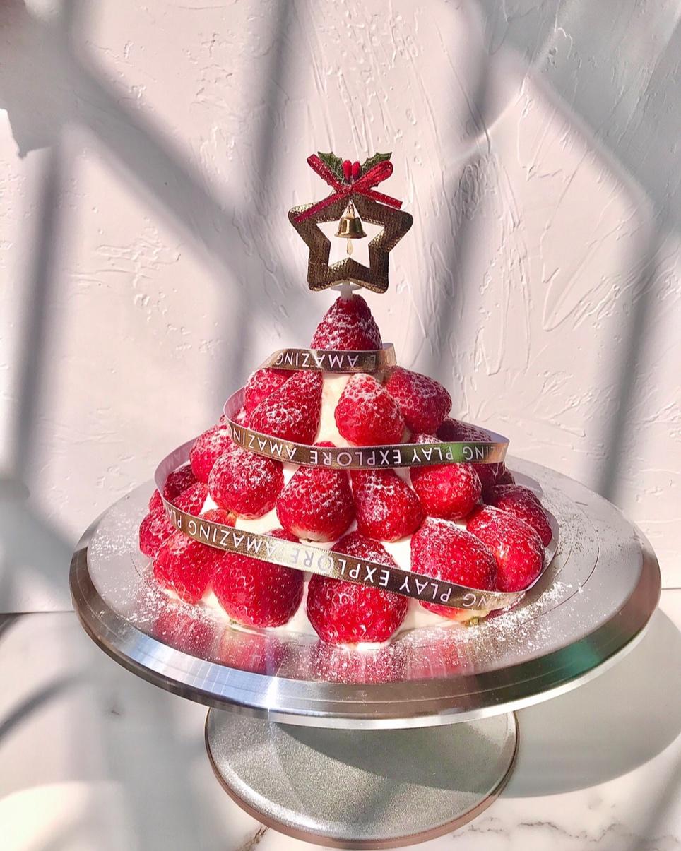 火热圣诞草莓塔