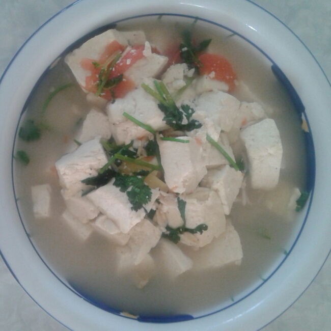 青菜豆腐汤