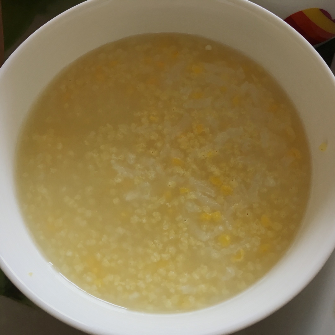 叶子167做的小米玉米粥