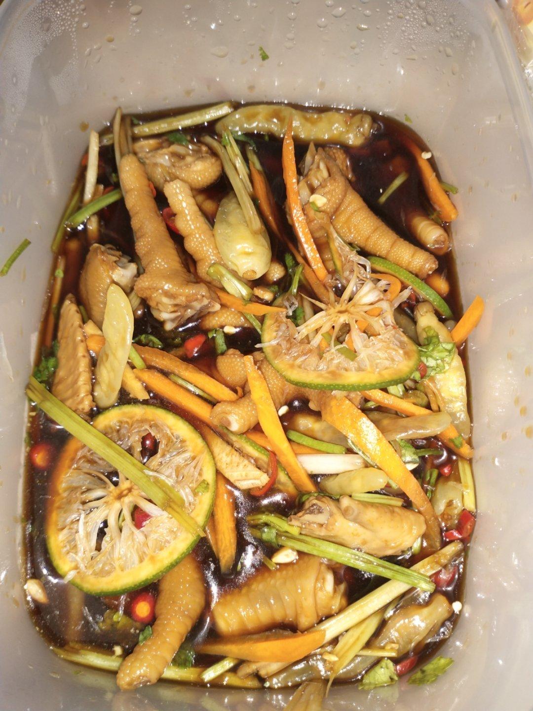 网红凉拌柠檬凤爪