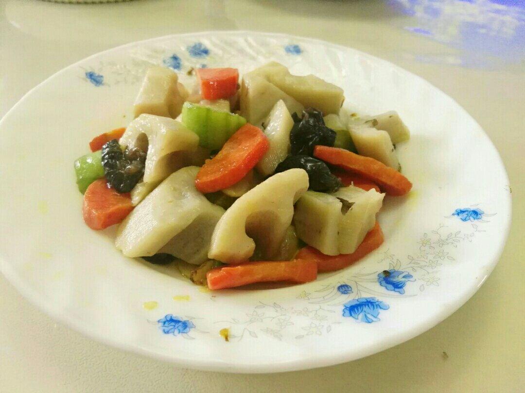 家常素食清炒莲藕片