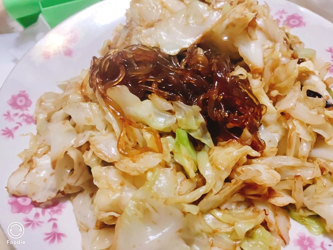 包菜炒粉丝