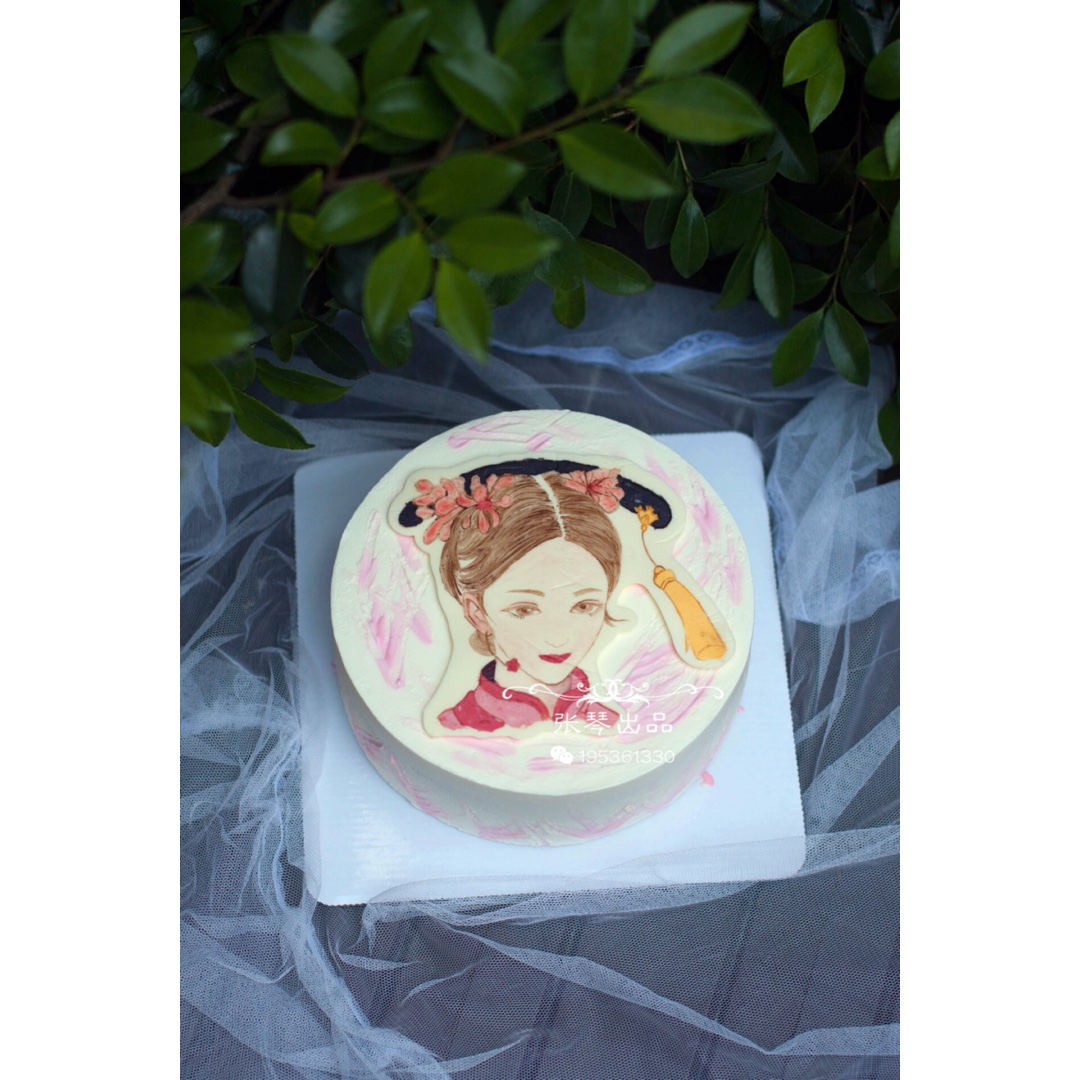 花环蛋糕韩式裱花