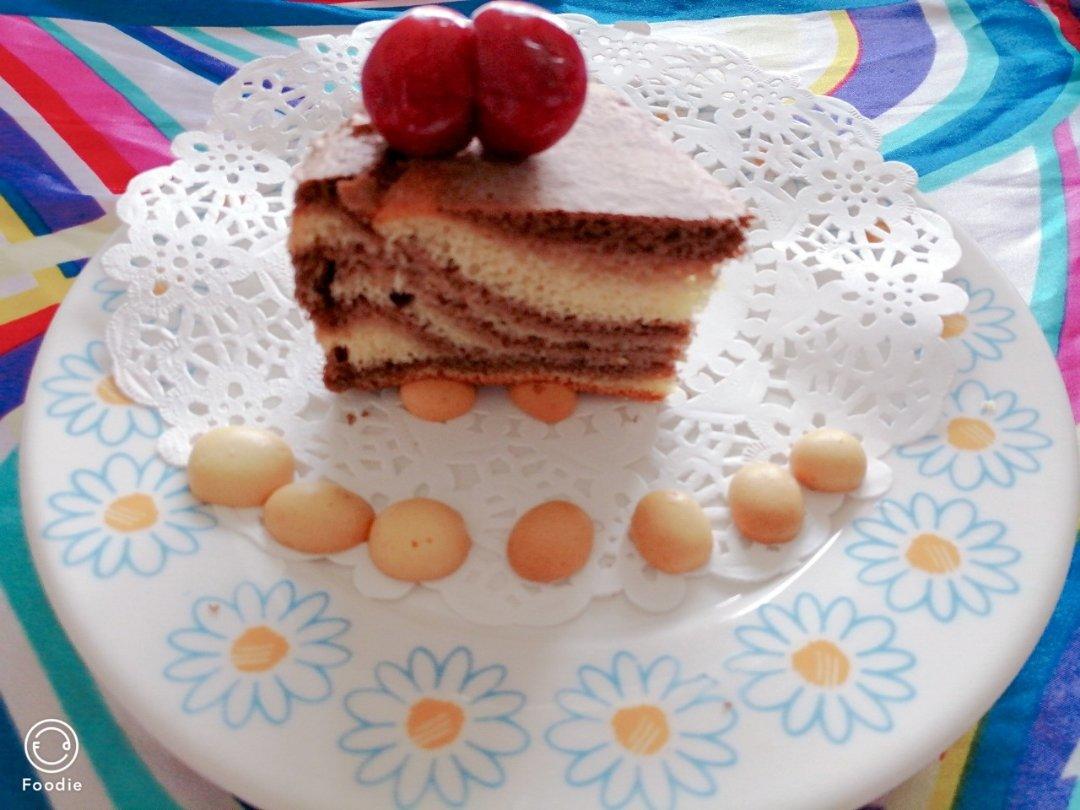 绿斑马戚风蛋糕