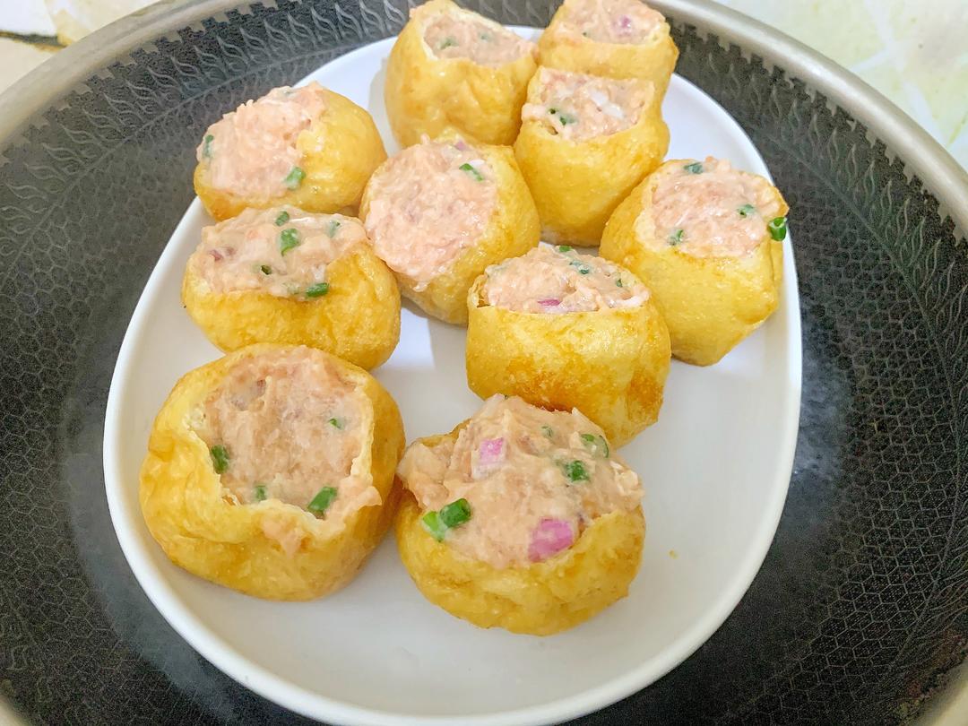 好吃不上火的蒸菜,油豆腐塞肉的做法 步骤9