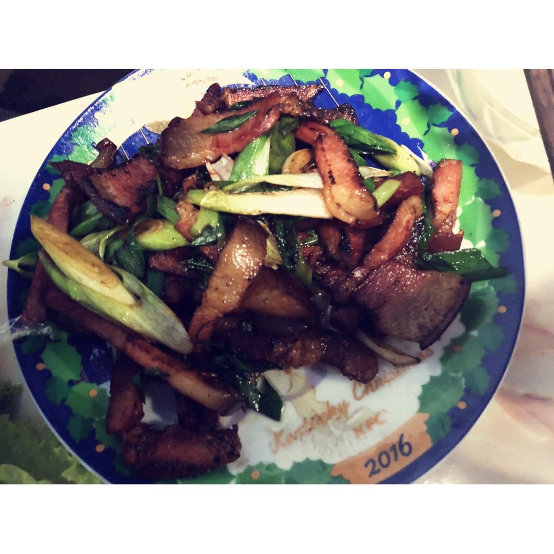 青蒜炒腊肉