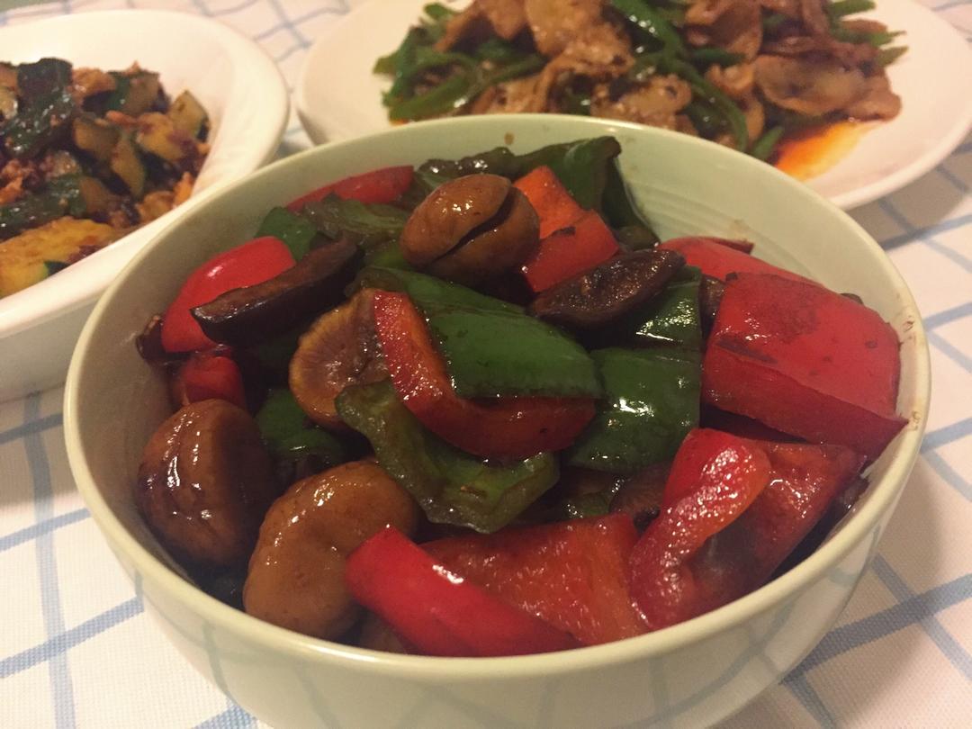 香菇烧栗子