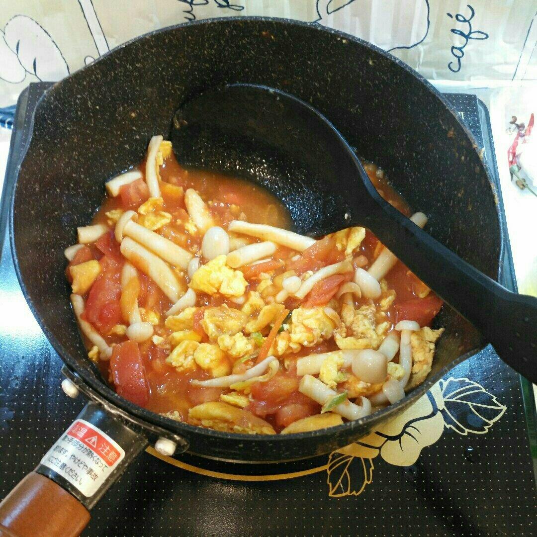 茄汁海鲜菇滑蛋