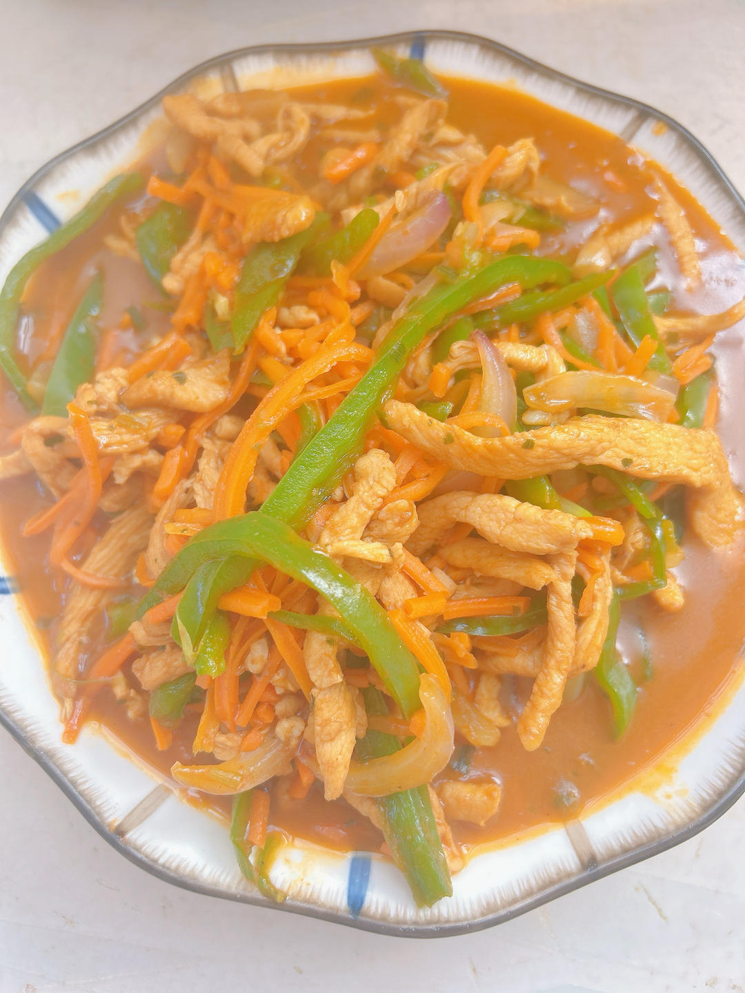 无敌下饭低脂鸡胸肉版鱼香肉丝