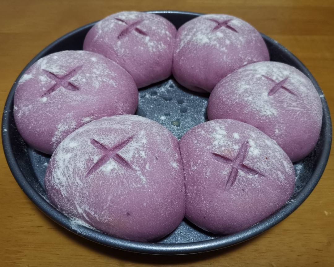 紫薯米面包的做法