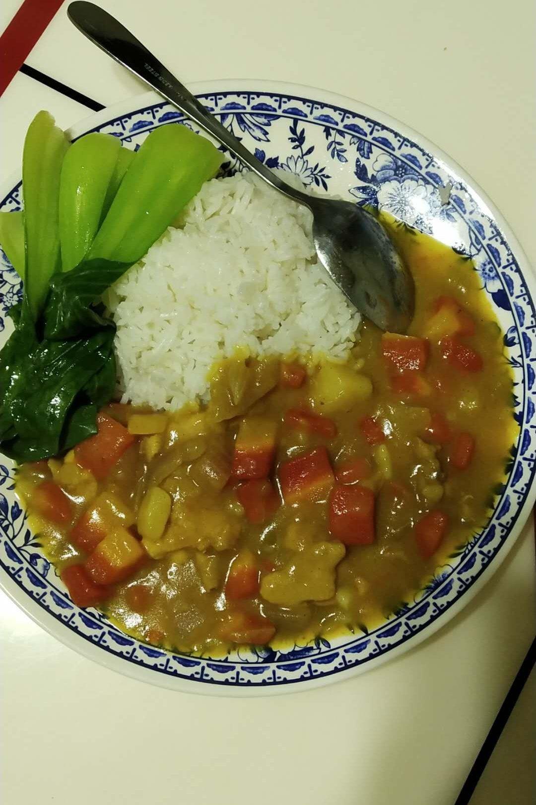 超下饭咖喱鸡🍛好吃呀～