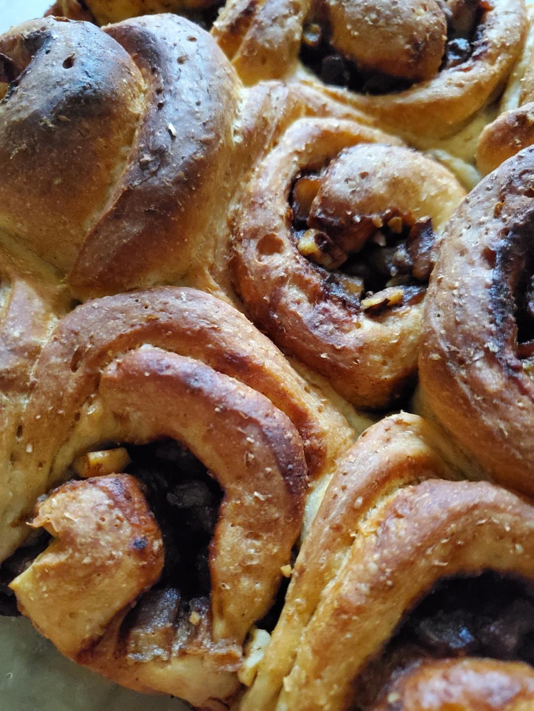 苹果核桃全麦肉桂卷     （波兰种）