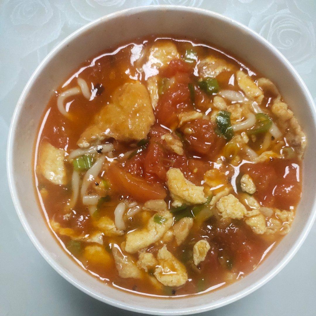 恨不得抱着锅舔的番茄鸡蛋面