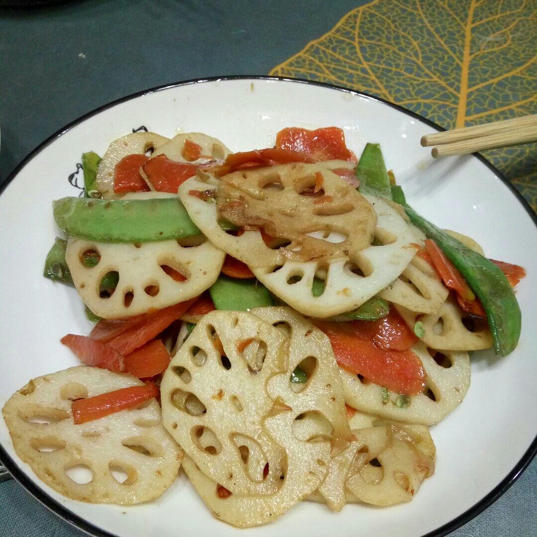 三色小素炒（夏天的清爽）