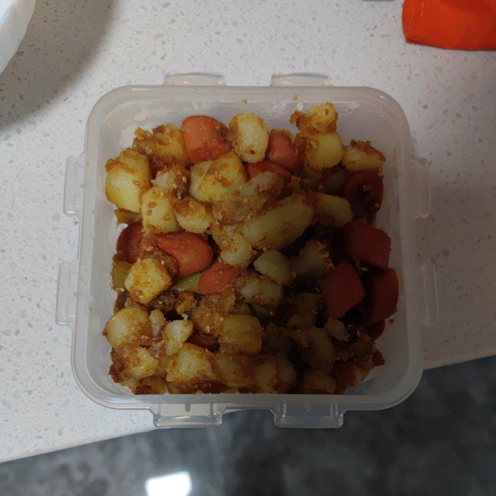 孜然火腿土豆丁