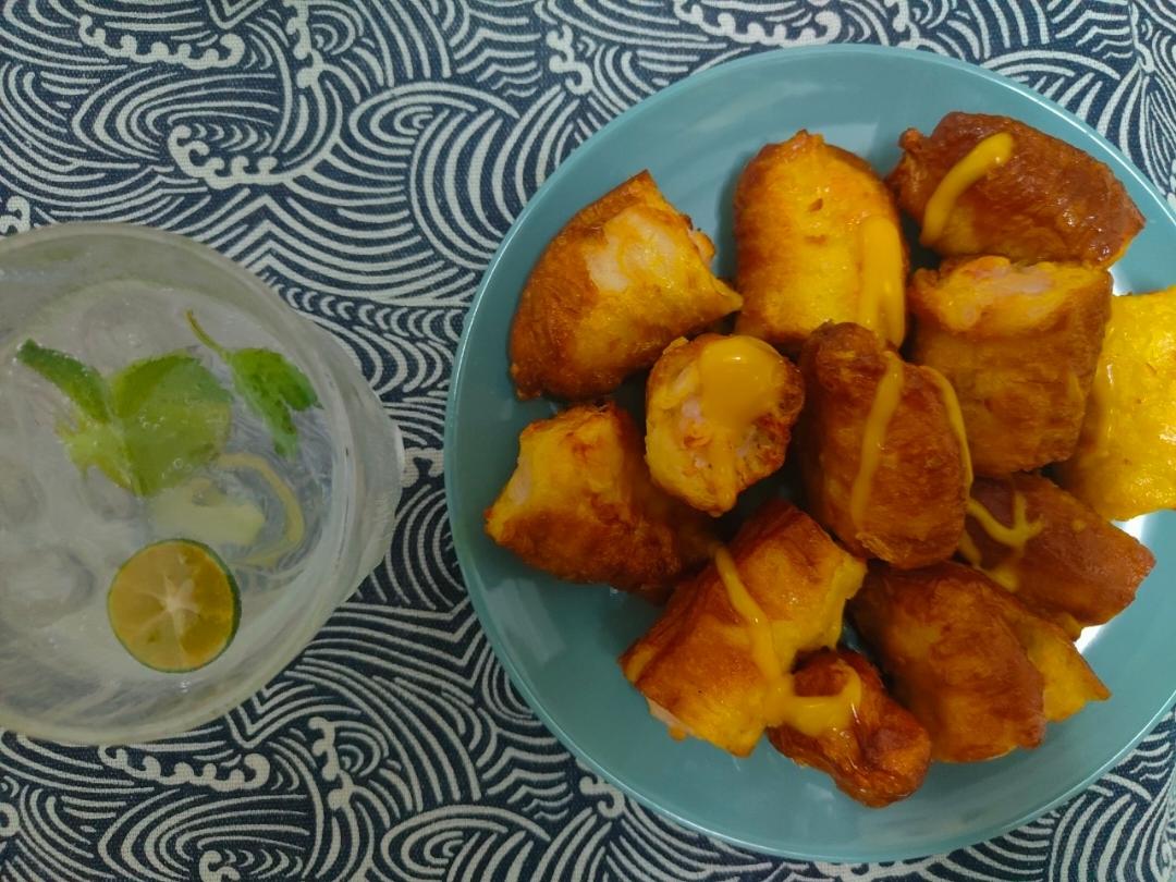 虾滑酿油条