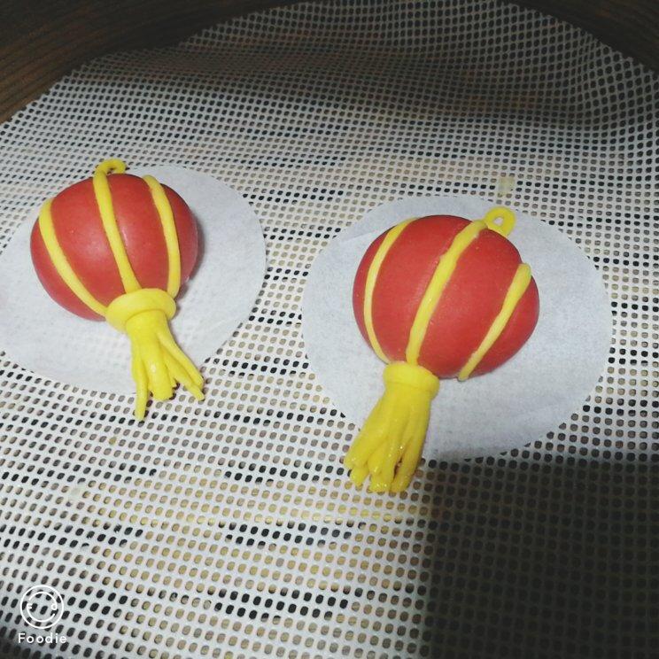 浓浓年味儿的中式面点～大红灯笼馒头🏮