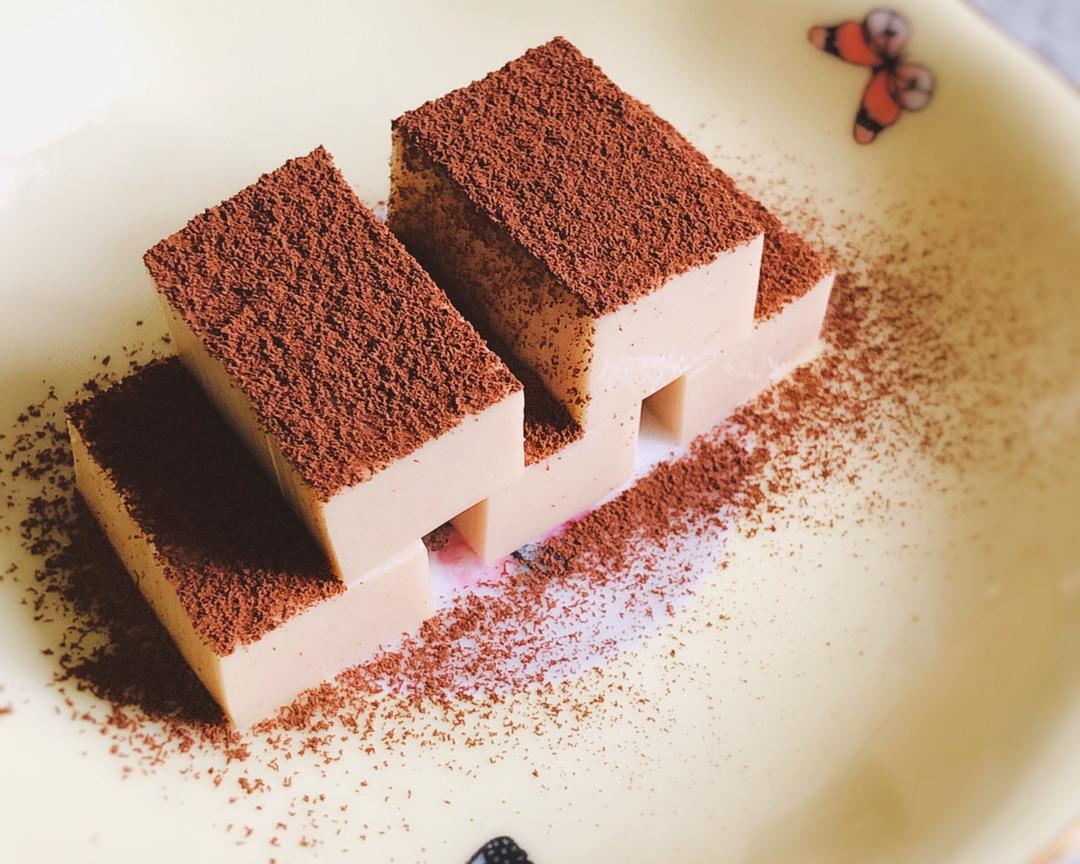 超简单佛系可可奶冻「吉利丁果冻」的做法