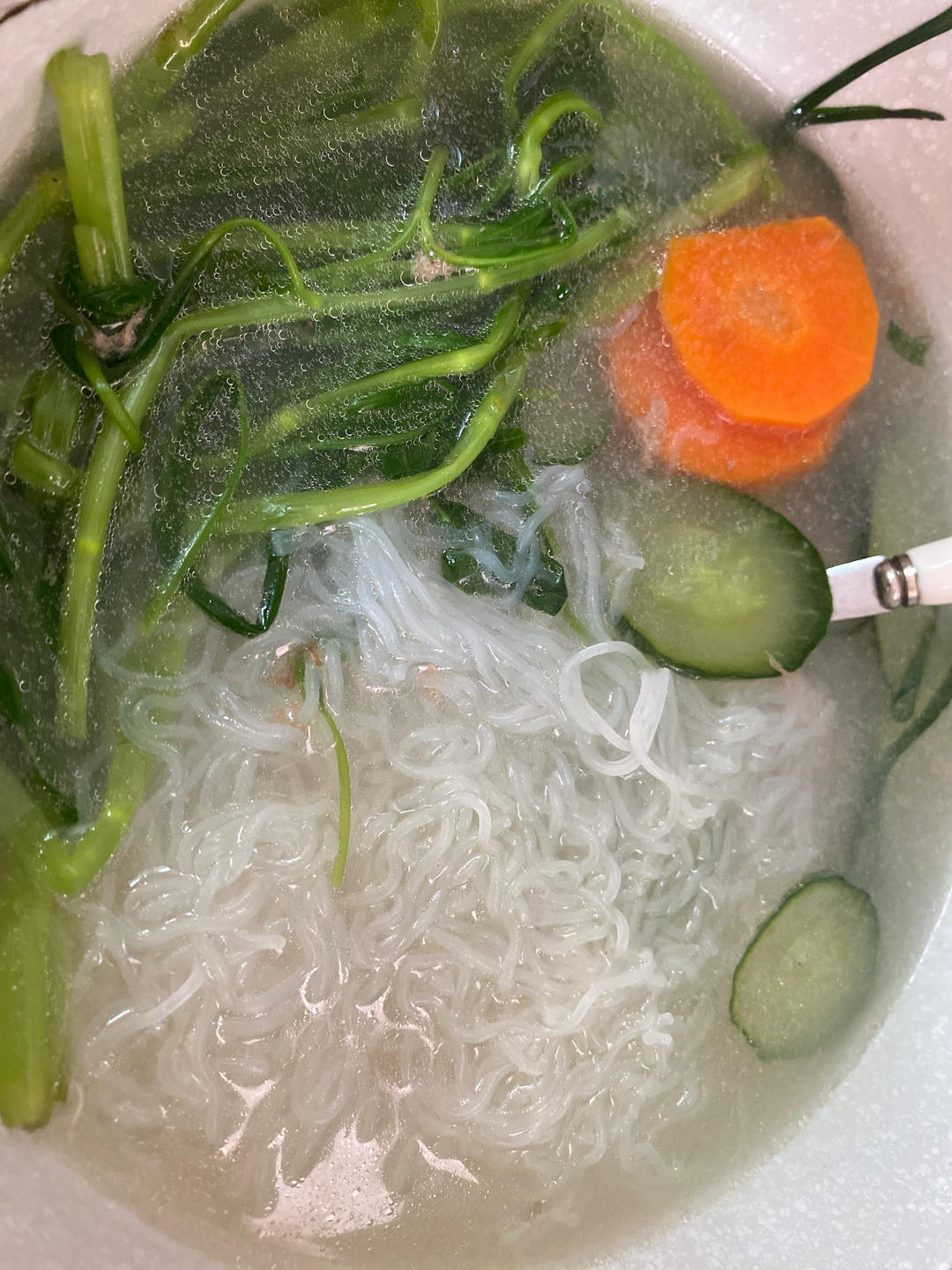 香菇菜心排骨汤粉