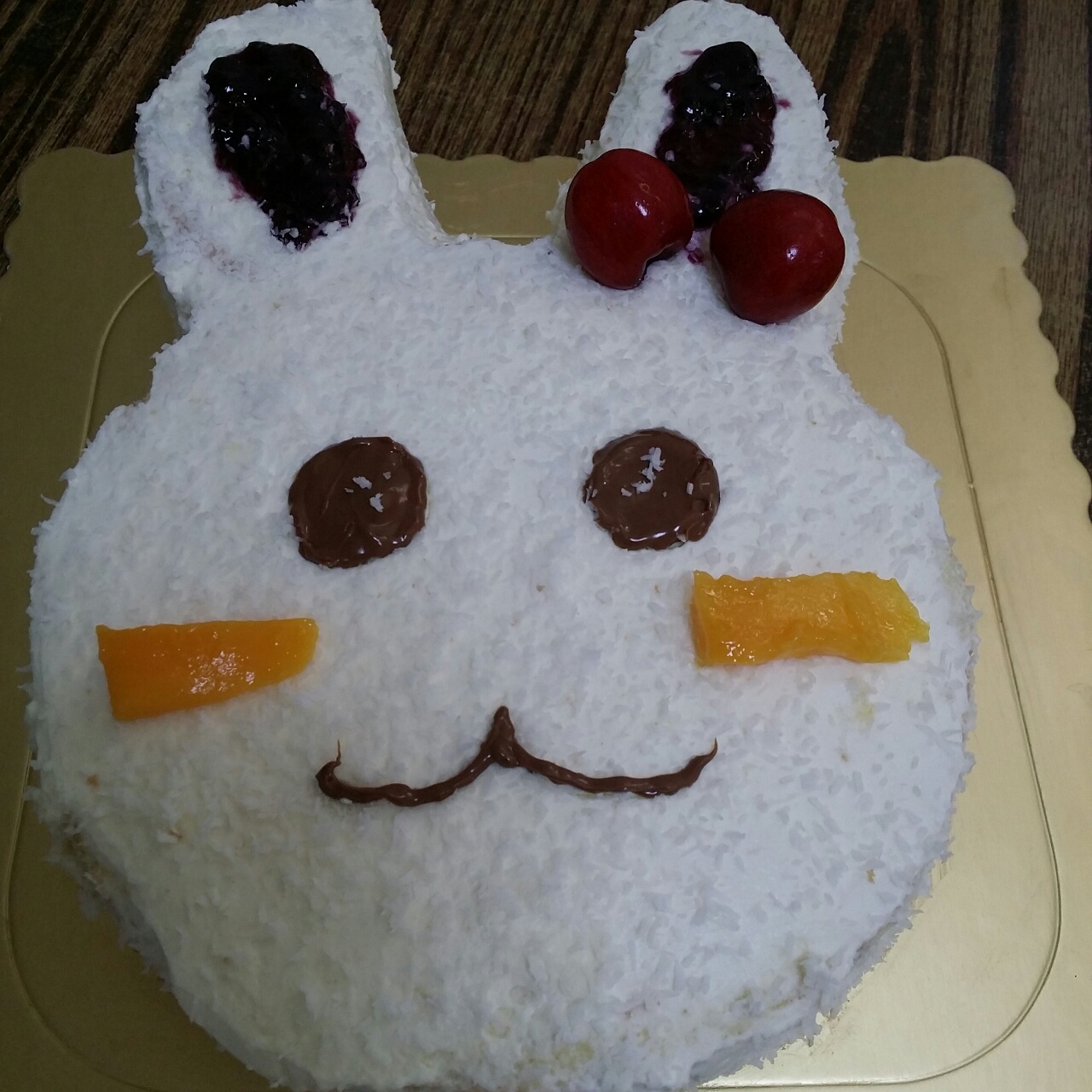 椰蓉小兔子奶油蛋糕