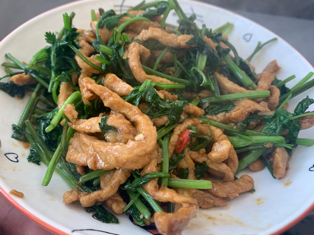 香菜牛肉丝（下饭神器）