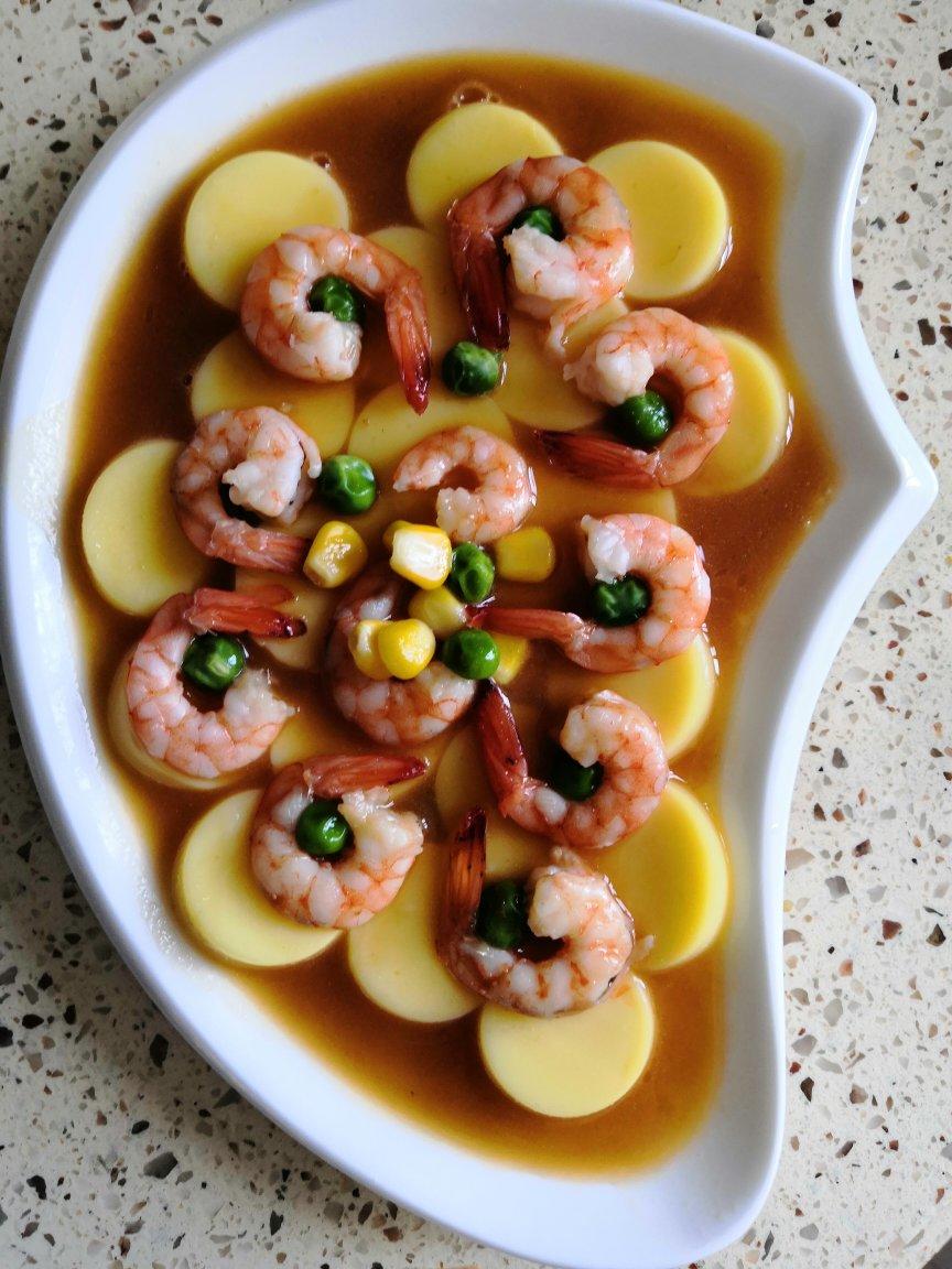 玉子虾仁豆腐
