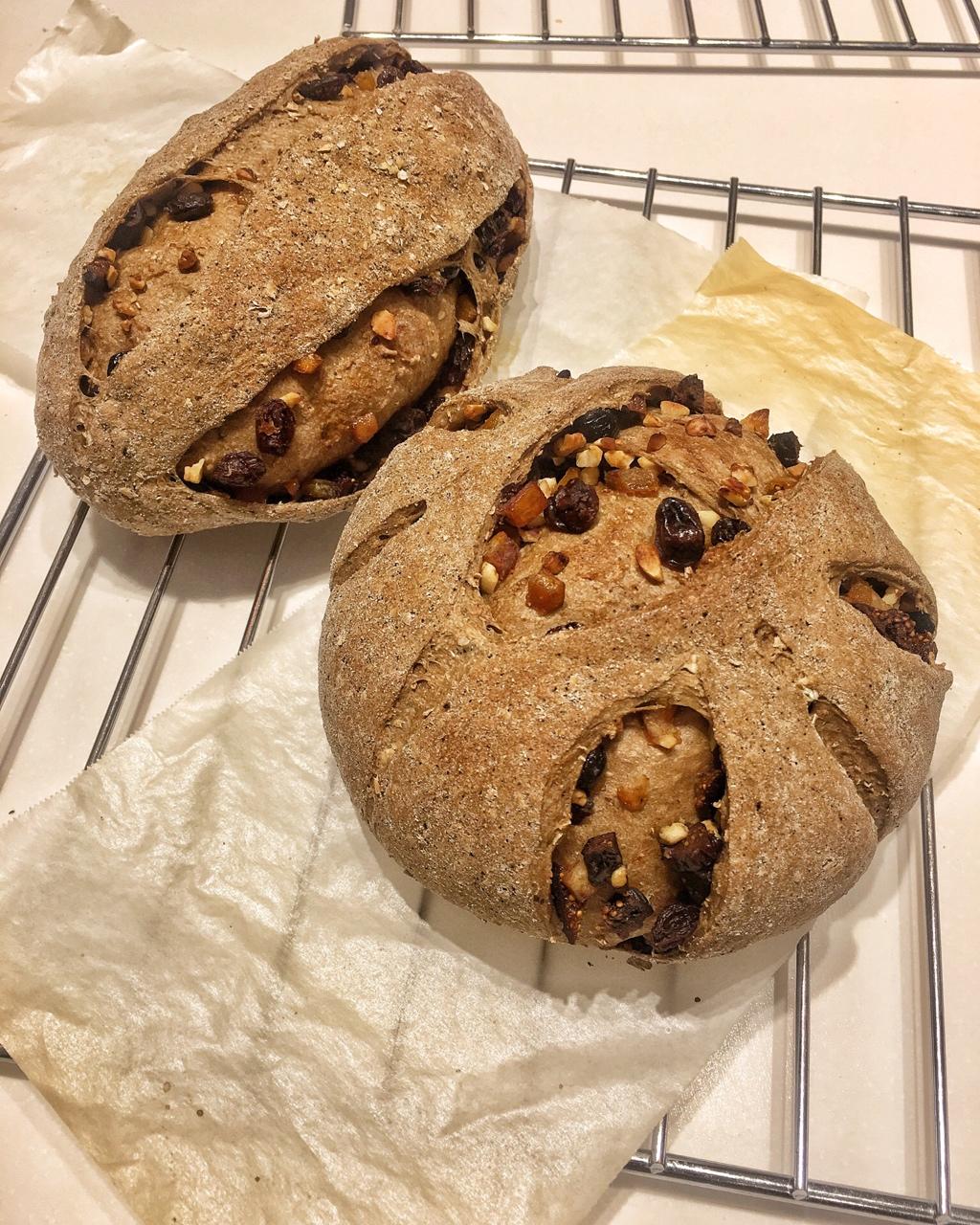 无花果面包（天然酵母&新鲜酵母）