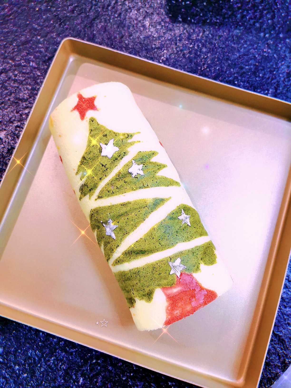 圣诞树蛋糕卷~