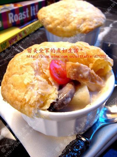 酥皮奶油蘑菇鸡汤