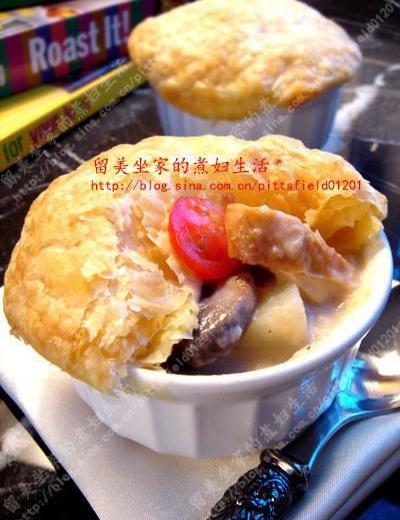 酥皮奶油蘑菇鸡汤的做法