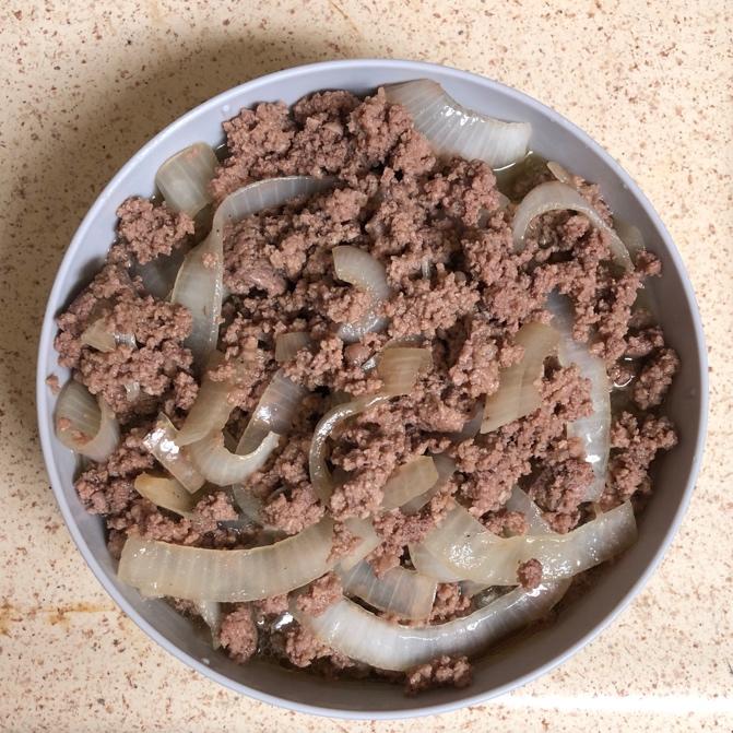 肉末炒洋葱