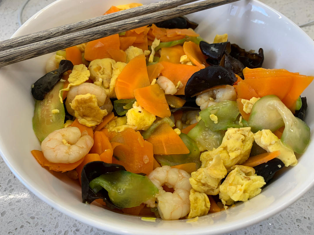 虾仁这样搭配炒，味道杠杠滴