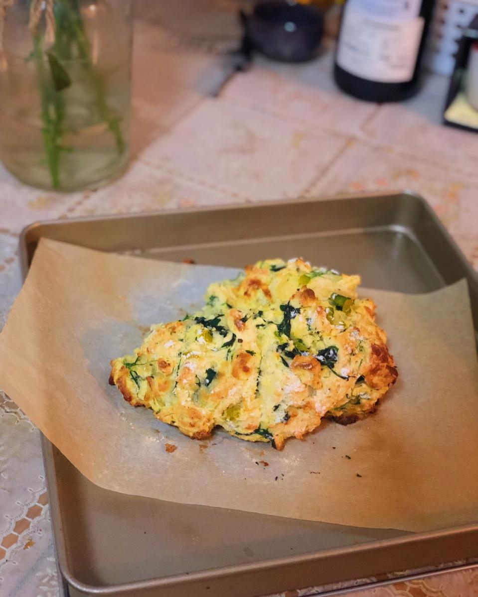 菠菜南瓜奶酪丹波面包丨健康·烘焙