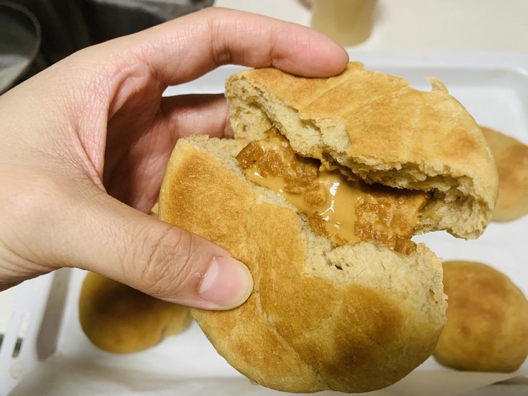 超香浓花生全麦餐包 50%全麦 花生酱+花生碎