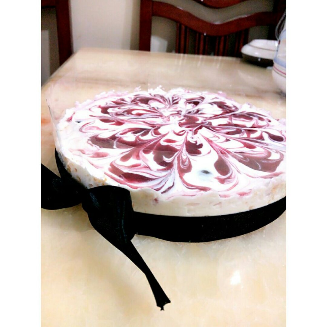 免烤樱桃冻芝士蛋糕