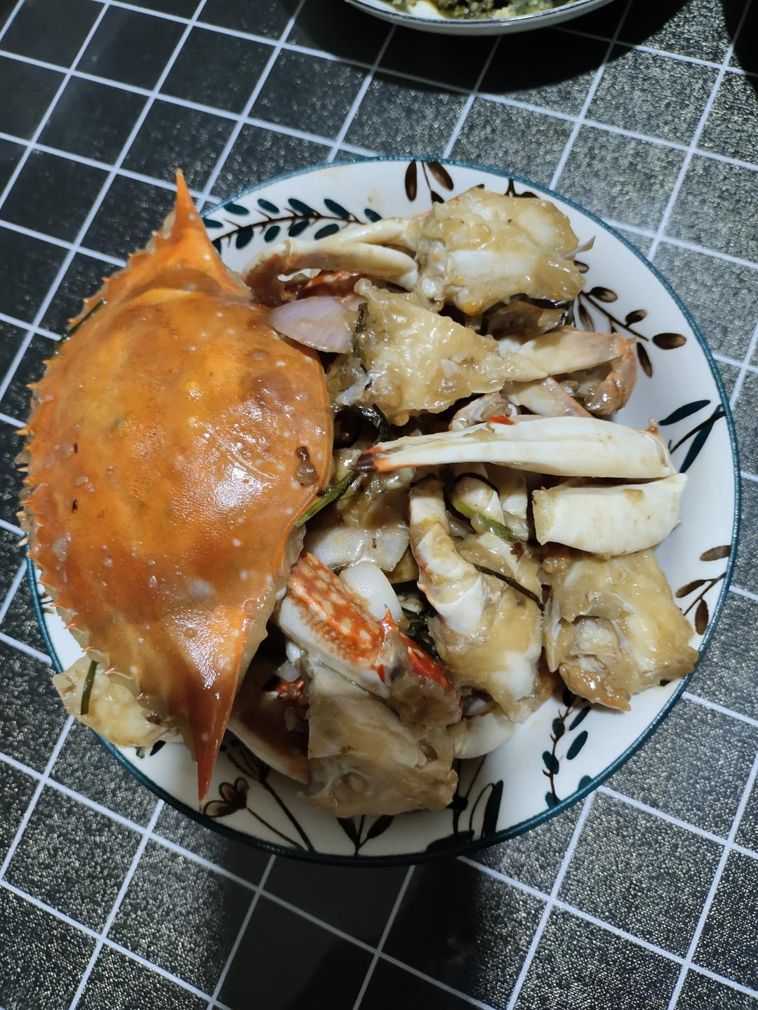 葱姜炒梭子蟹（very easy）