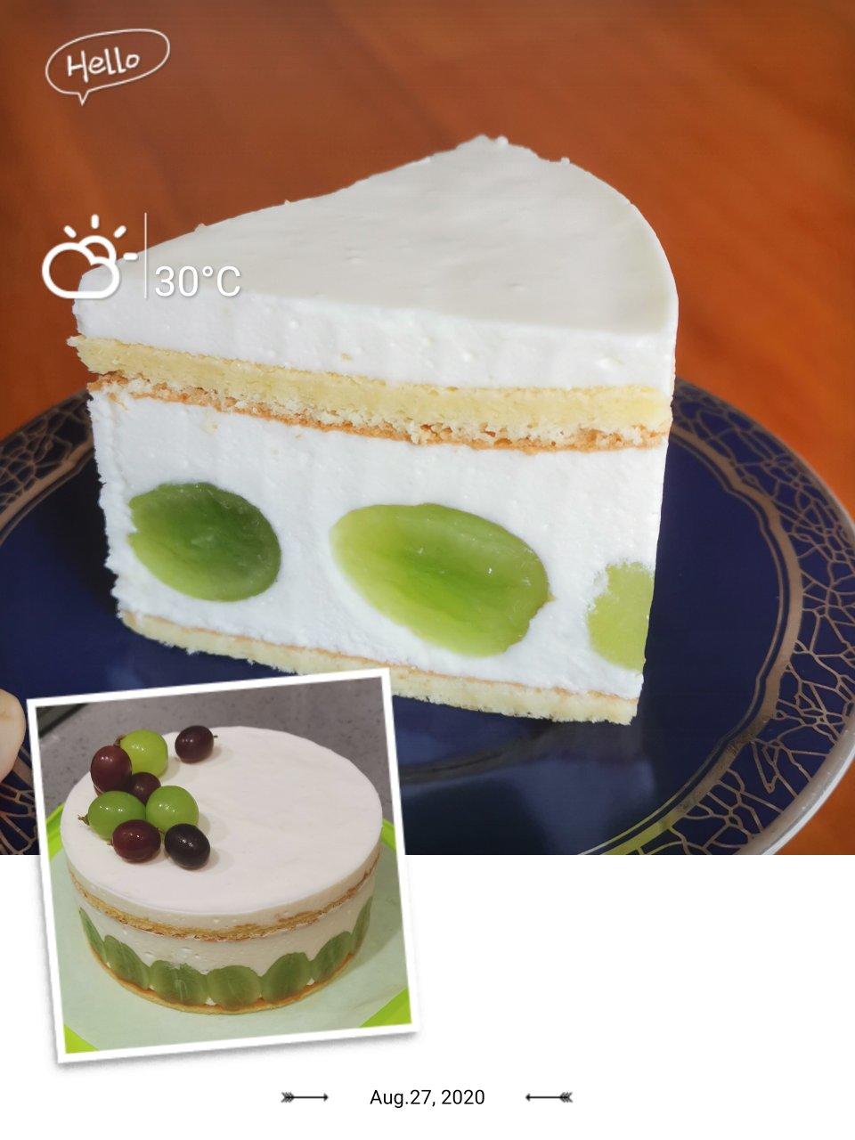 搬运【青提酸奶慕斯蛋糕】—cooking tree