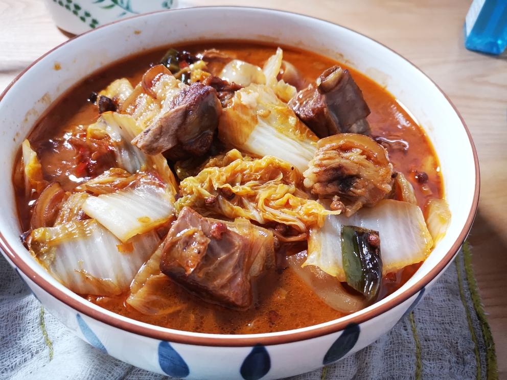 炖羊肉（豆瓣酱花椒）