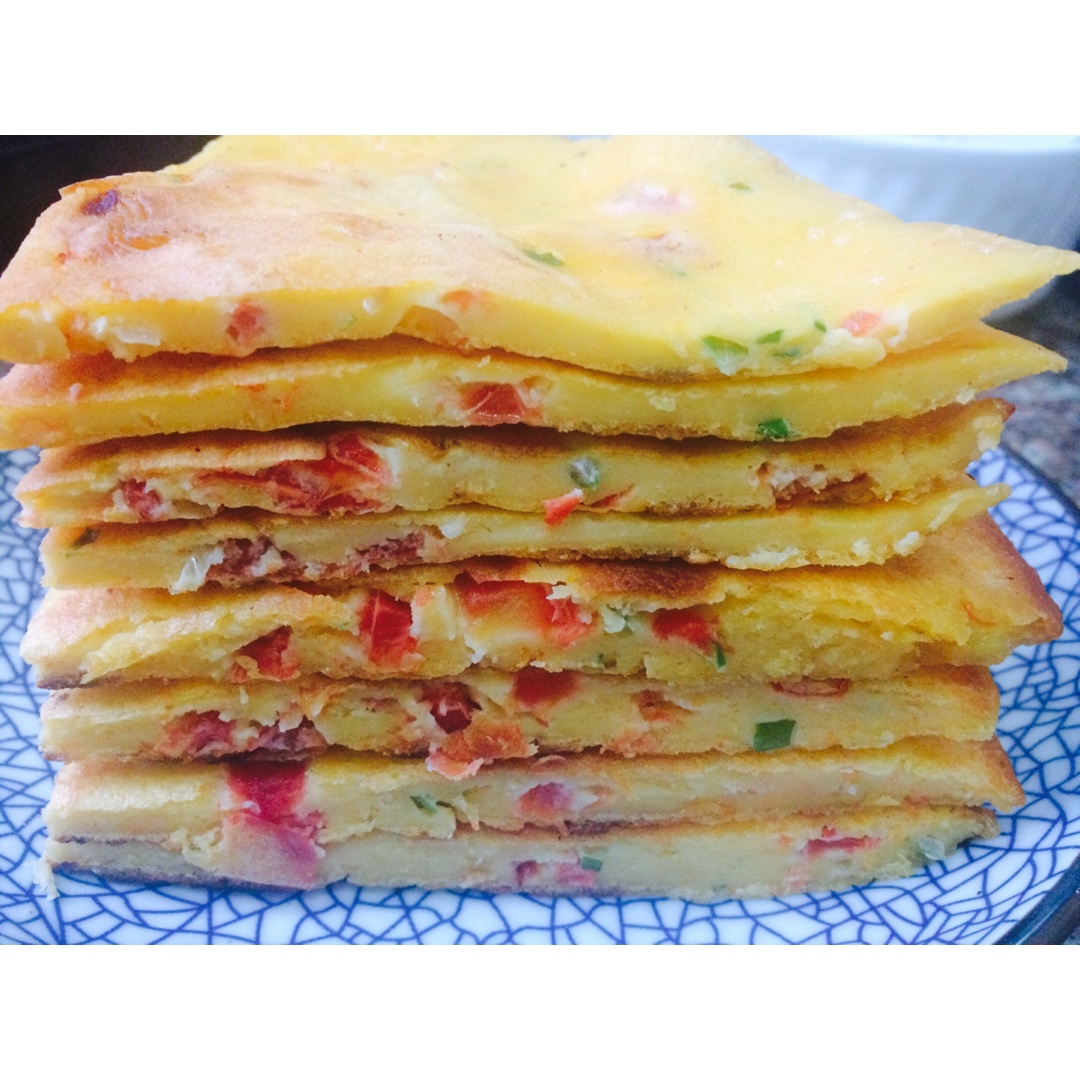 松软香嫩的西红柿鸡蛋饼
