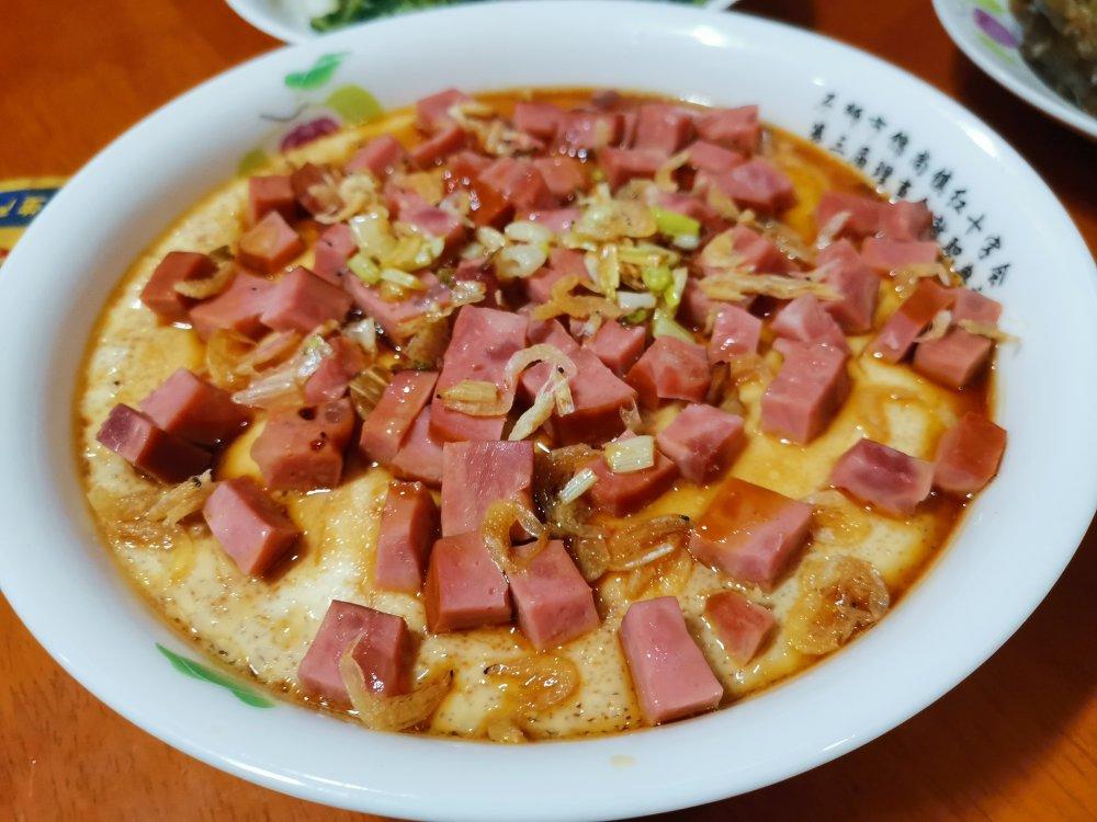 腊肠蒸蛋
