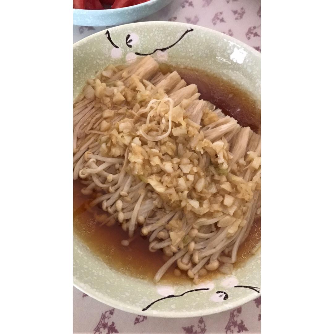 蒜蓉蒸金针菇