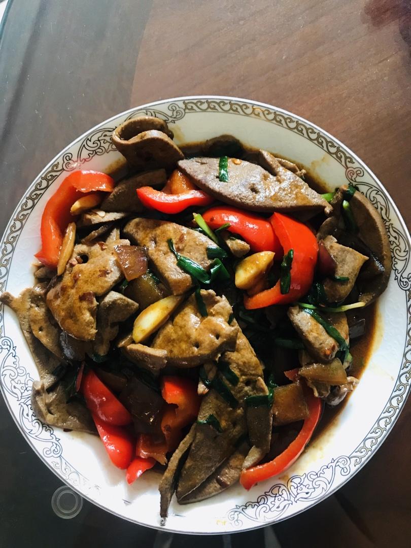 爽滑鲜嫩的【爆炒猪肝】不柴不粉无腥味！