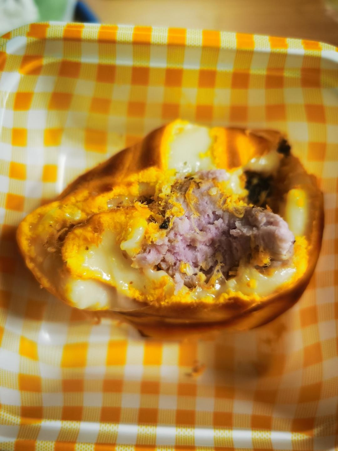 虎皮芋泥麻薯蛋糕卷