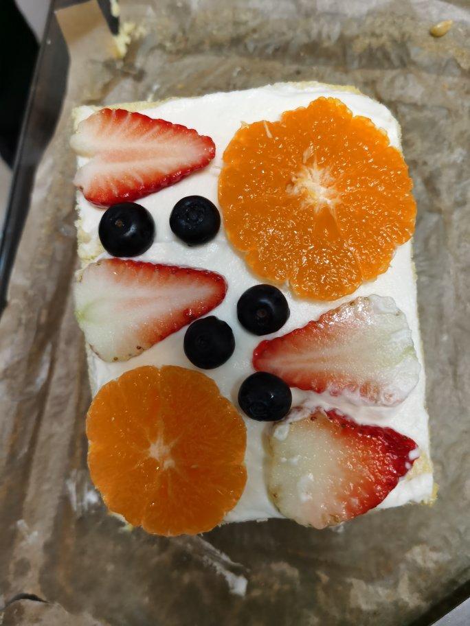 清新水果奶油裸蛋糕 | 蛋糕卷的华丽变身